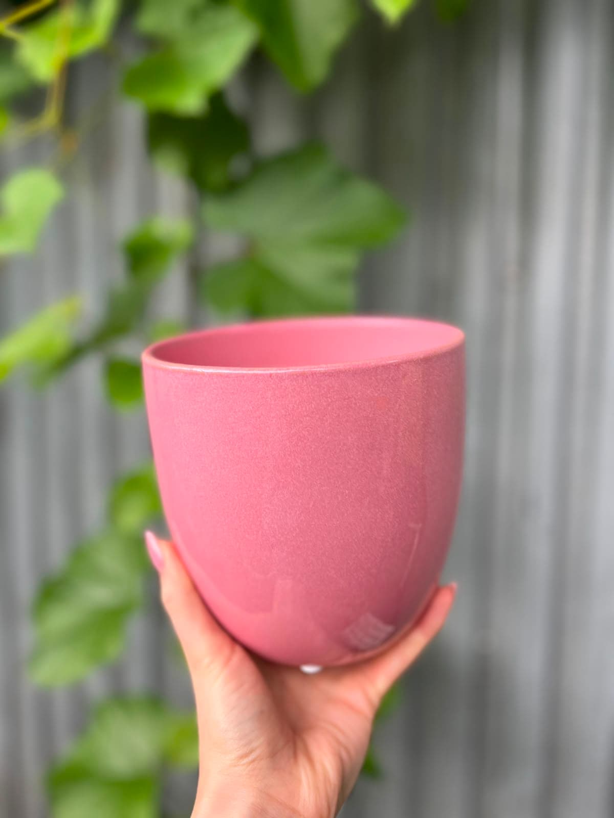Osłonka ceramiczna różowa 13 cm