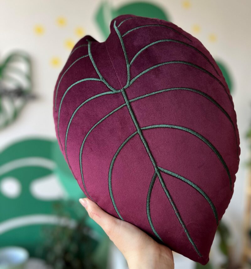 Poduszka Alokazja Red Secret Leaf Pillows