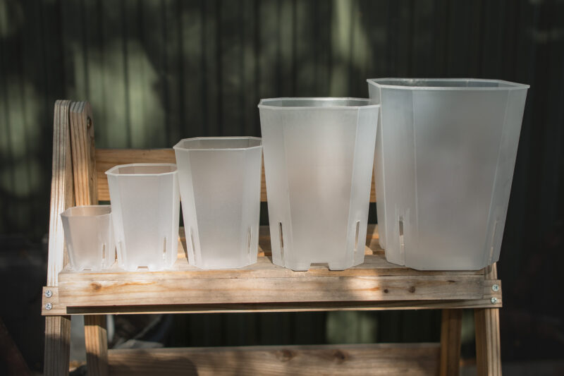 WYSOKA PLASTIKOWA DONICZKA KWADRATOWA