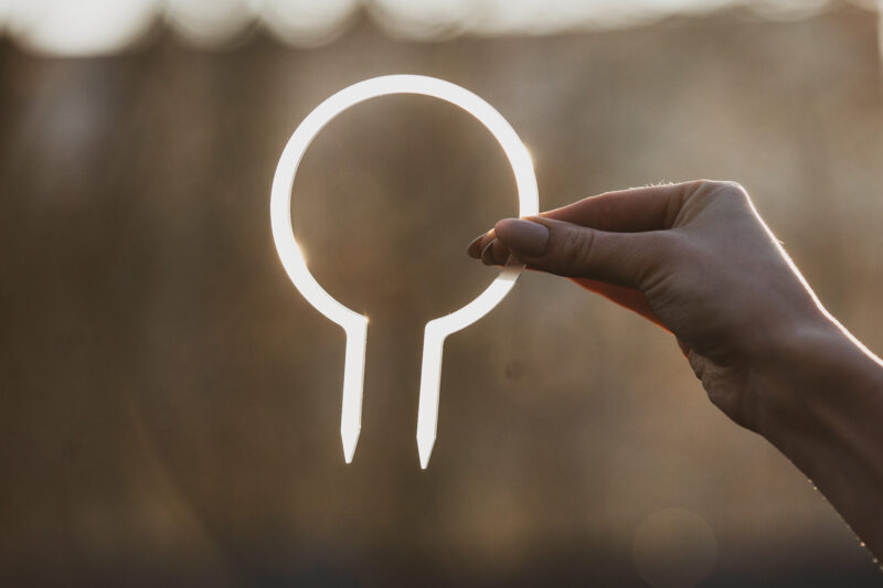 Akrylowa obręcz dla pnączy | Podpórka