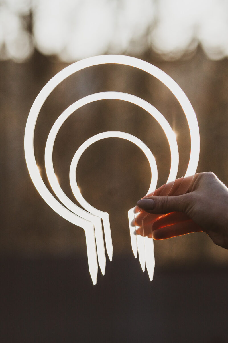 Akrylowa obręcz dla pnączy | Podpórka