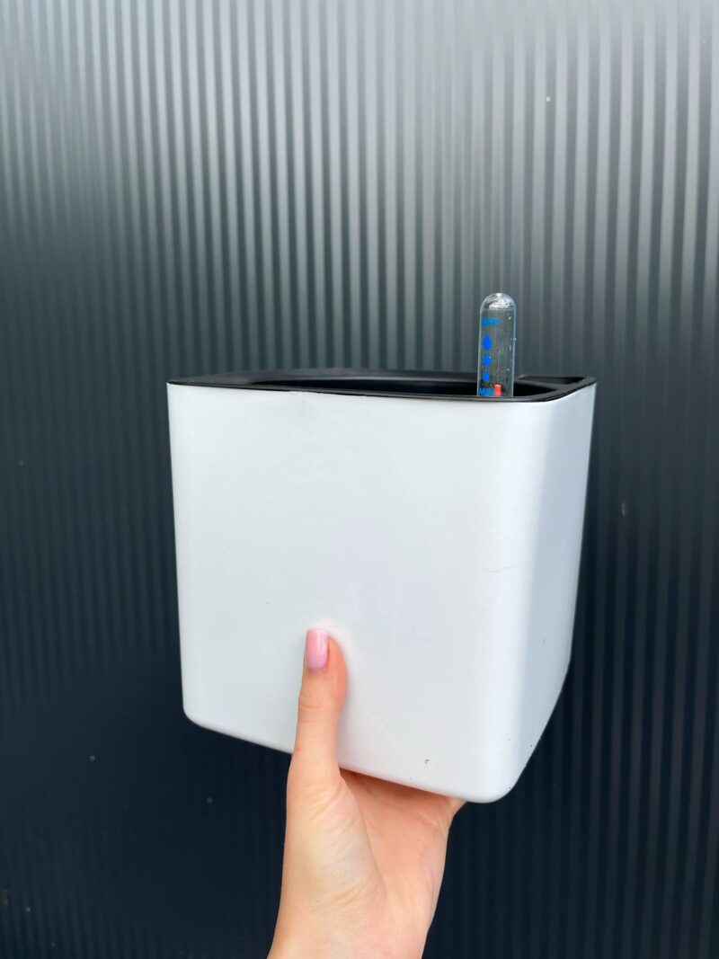 Doniczka samonawadniająca – kwadratowa 15 cm | Hydroponika