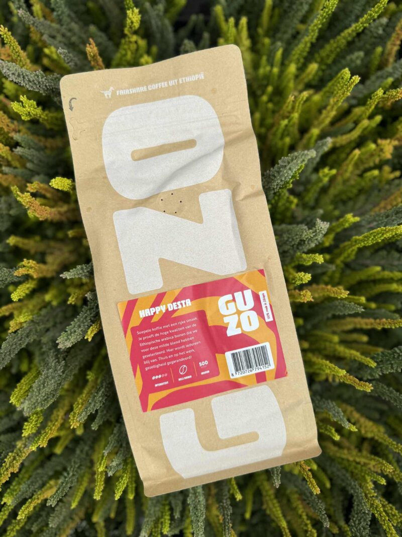GUZO Happy Desta  – kawa ziarnista, 100% Arabica z Etiopii