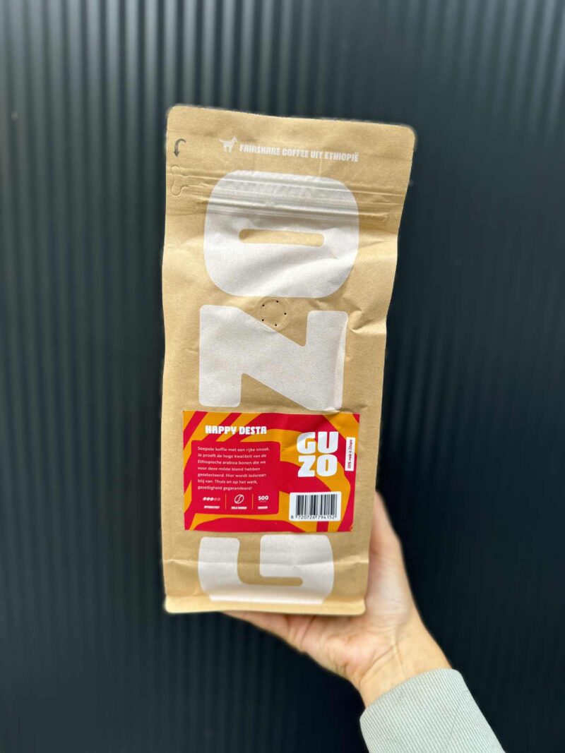GUZO Happy Desta  – kawa ziarnista, 100% Arabica z Etiopii