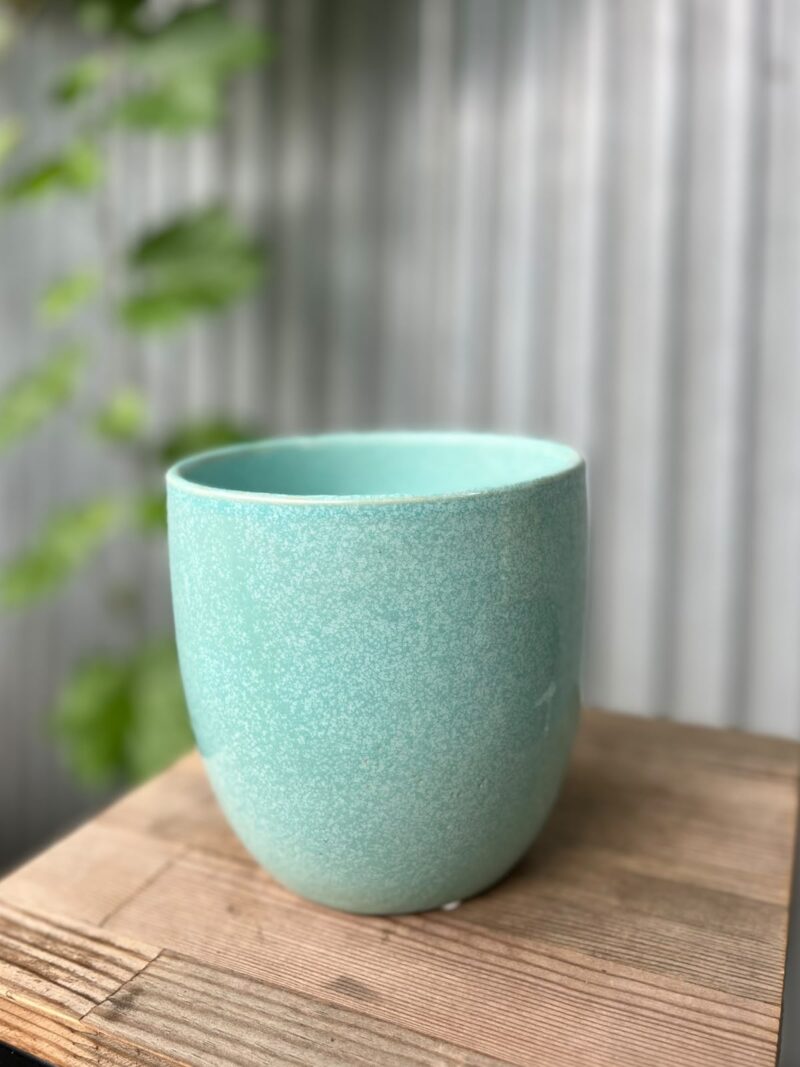 Osłonka ceramiczna 13 cm – turkusowa