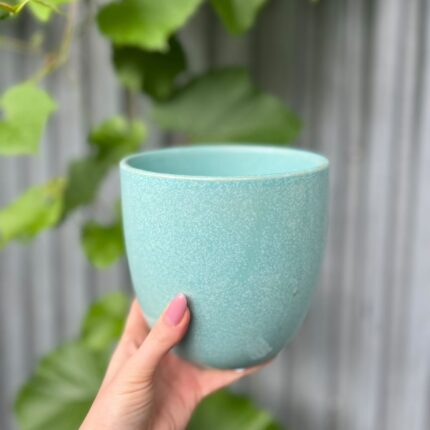 Osłonka ceramiczna 13 cm – turkusowa