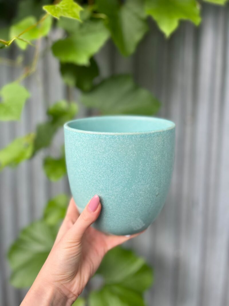 Osłonka ceramiczna 13 cm – turkusowa Osłonka ceramiczna 13 cm – turkusowa